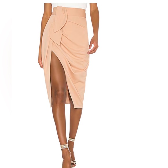 Katie May Mamma Mia Ruched Crepe Skirt - Picture 1 of 9